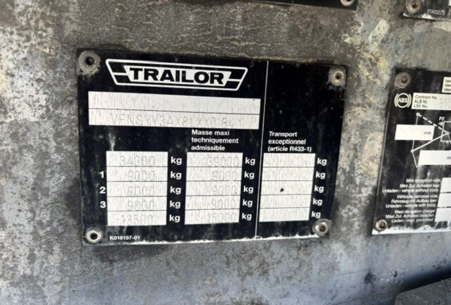 Trailor platte oplegger