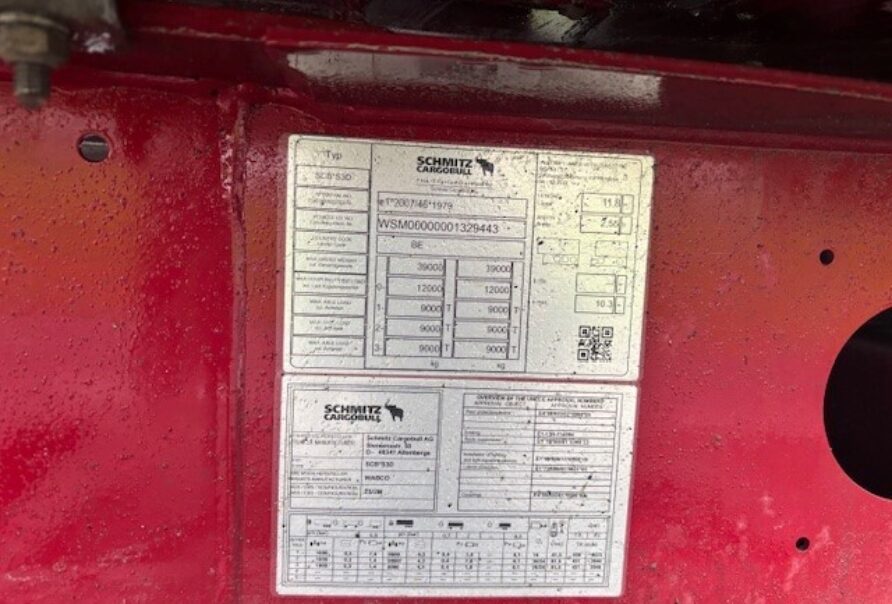 Schmitz Cargobull Damaged